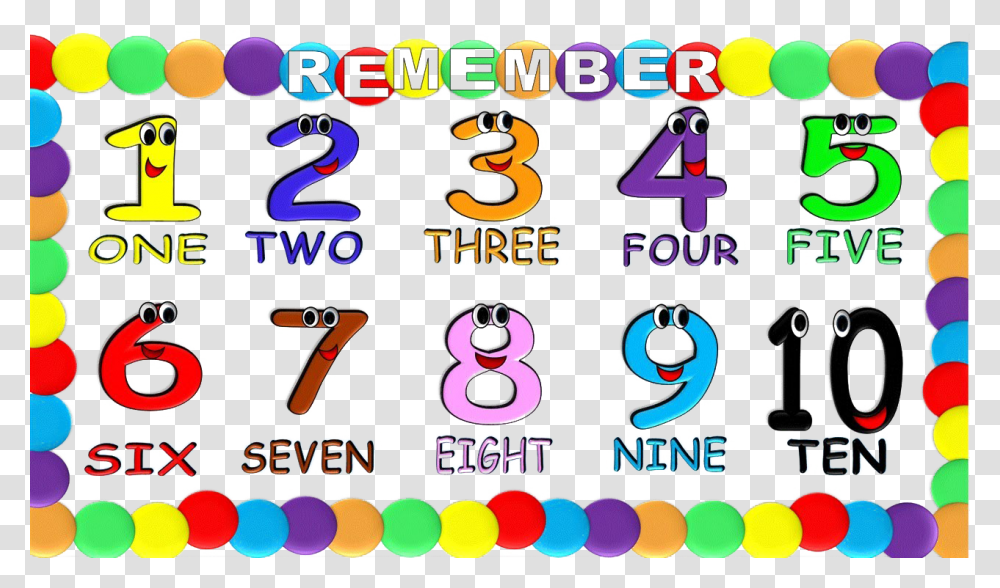 To 10 Numbers In English, Alphabet, Bird Transparent Png