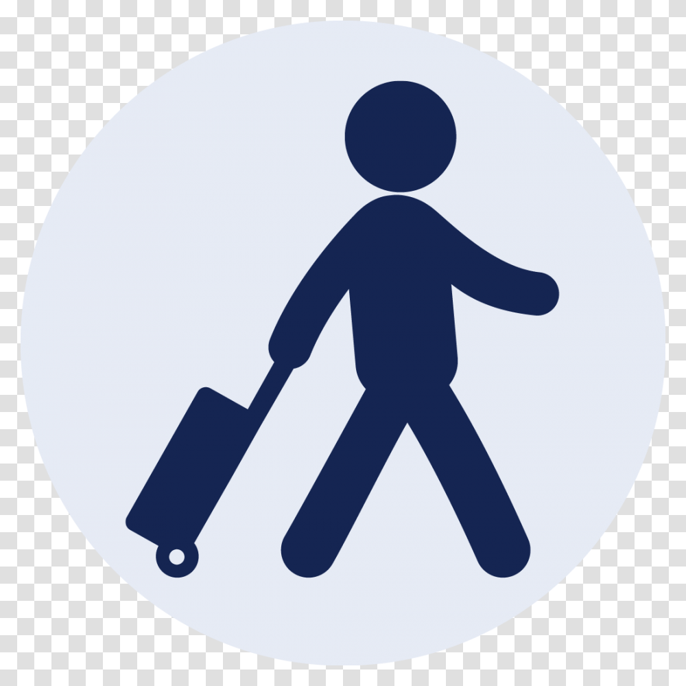 To Arrive Clipart Travel Icon, Person, Human, Logo Transparent Png