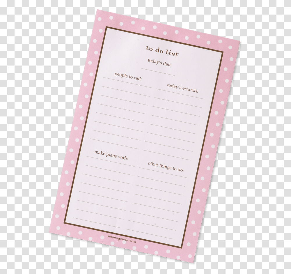 To Do List, Page, Diary, Mobile Phone Transparent Png