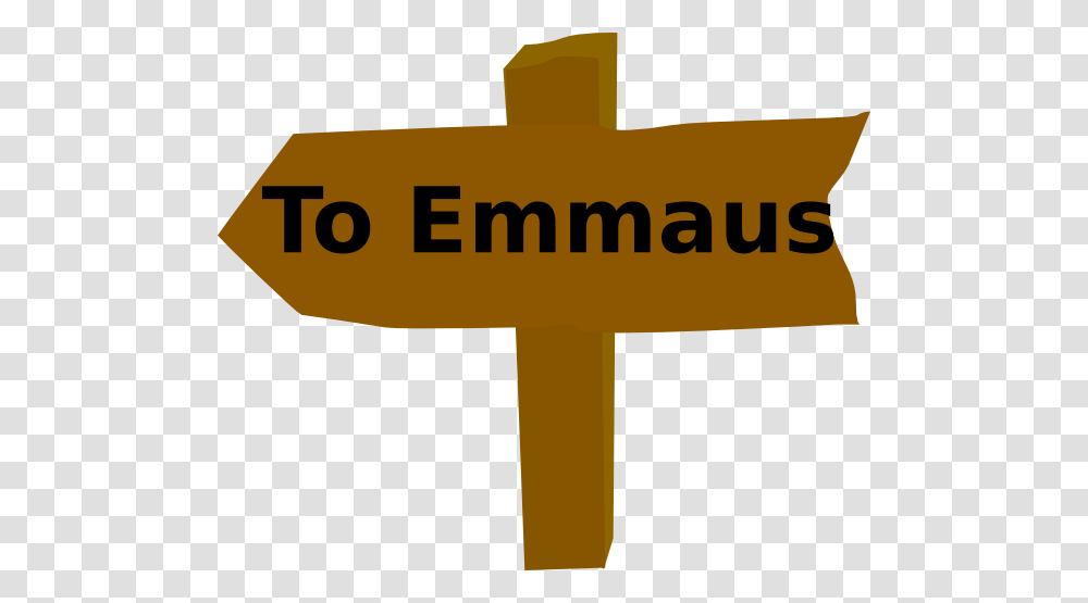 To Emmaus Clip Art, Cross, Logo, Label Transparent Png