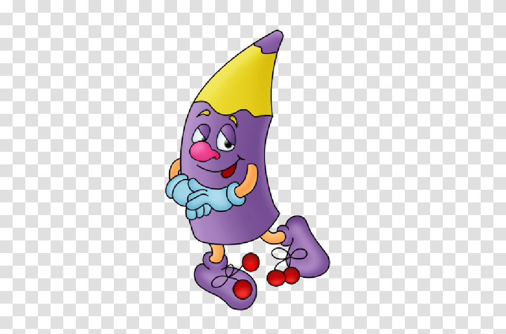 To Free Cartoon Purple Crayon Clip Art Image Picture, Apparel, Party Hat, Plant Transparent Png
