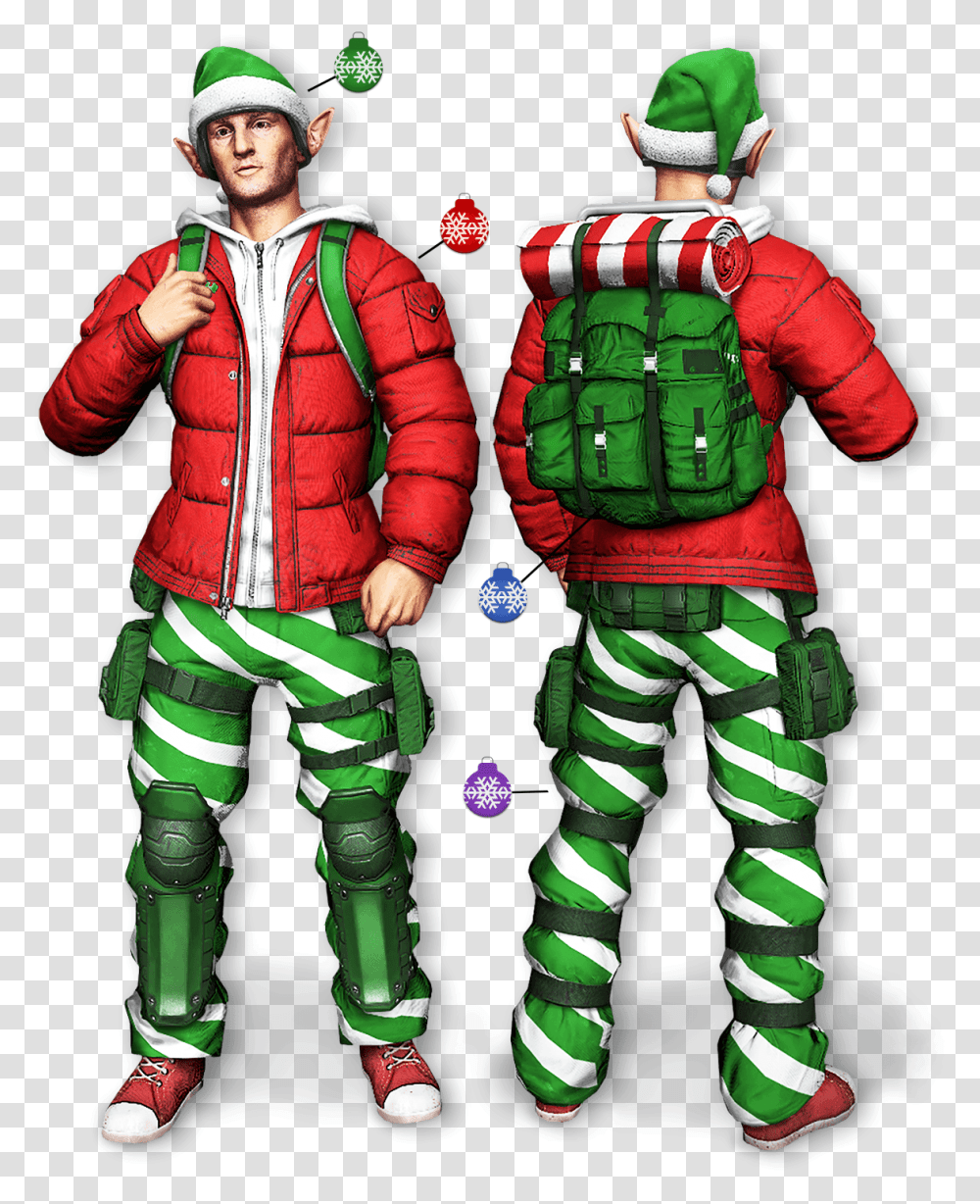 To Host Free H1z1 Christmas, Person, Elf, Clothing, Suit Transparent Png