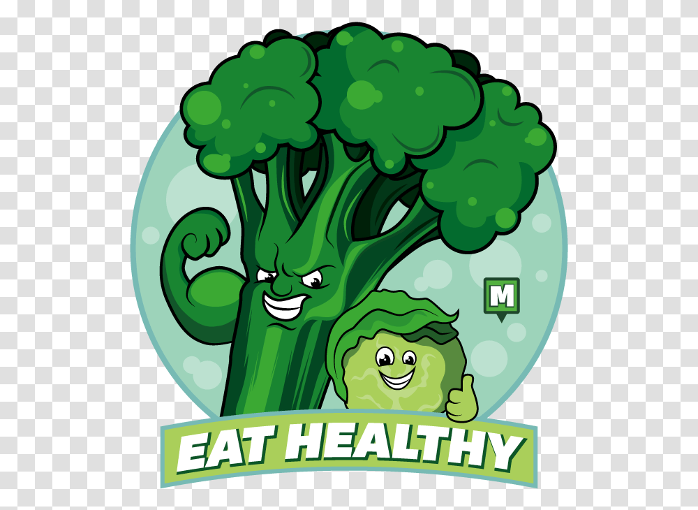 To Kick Things Off We're All Going To Try And Eat Better Cartoon, Plant, Broccoli, Vegetable, Food Transparent Png
