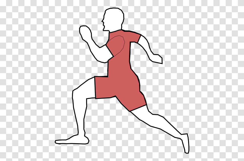 To Set Use Red Running Man Icon Draw A Person Jogging, Kicking, Silhouette, Sport, People Transparent Png