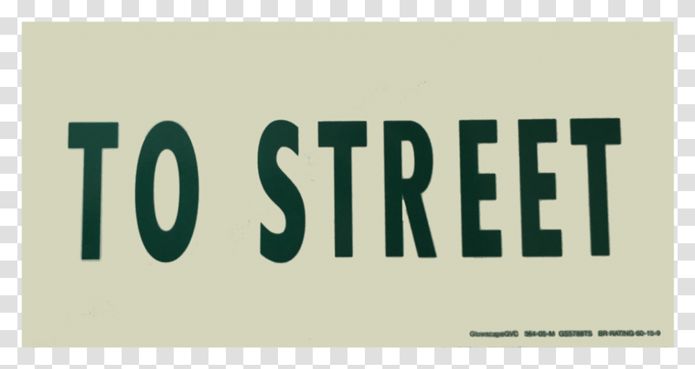 To Street, Number, Word Transparent Png