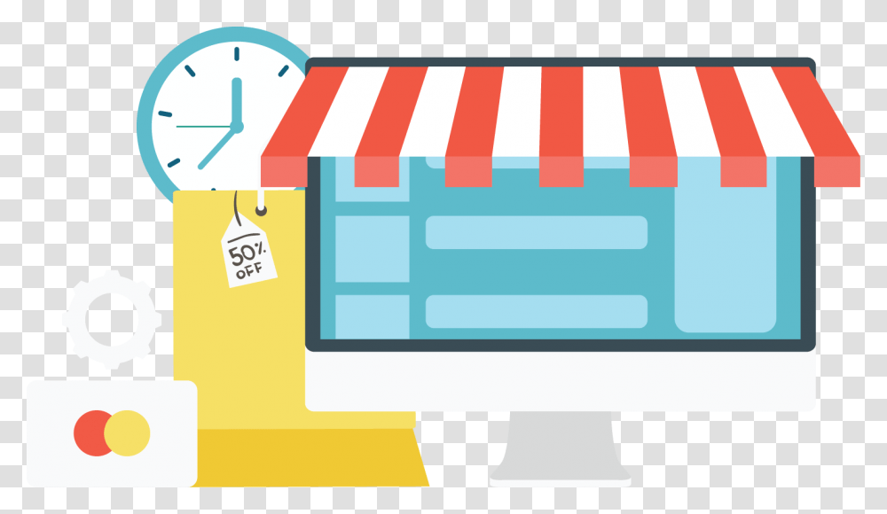 To Vector Online Online Shop Vector, Awning, Canopy, Paper Transparent Png