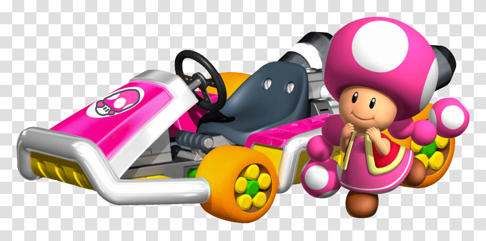 Toadette Has Her Own Car Super Mario Mario Kart, Toy, Vehicle, Transportation, Tool Transparent Png