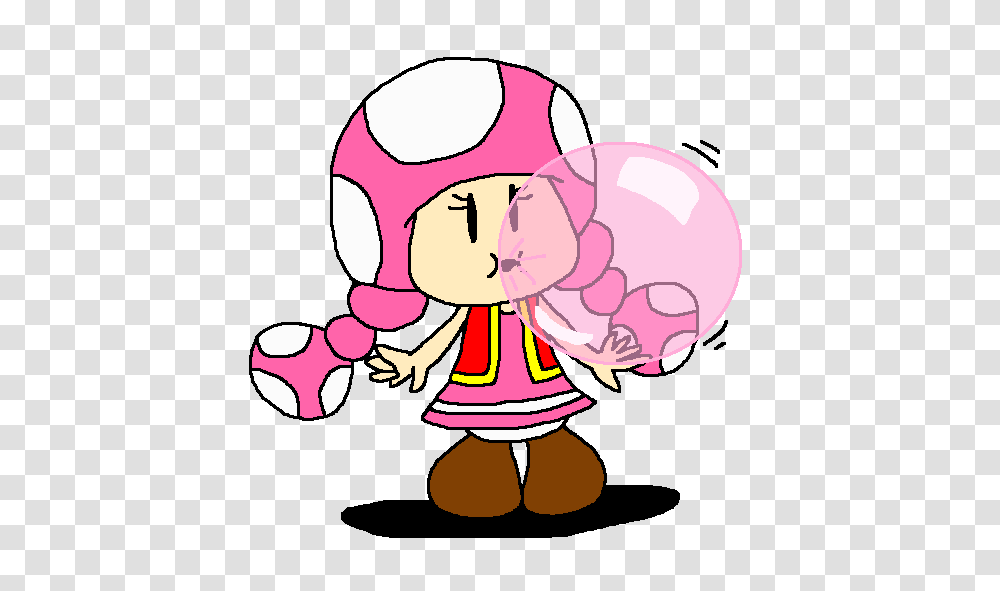 Toadettes Bubble Gum Cute, Rattle, Parade Transparent Png