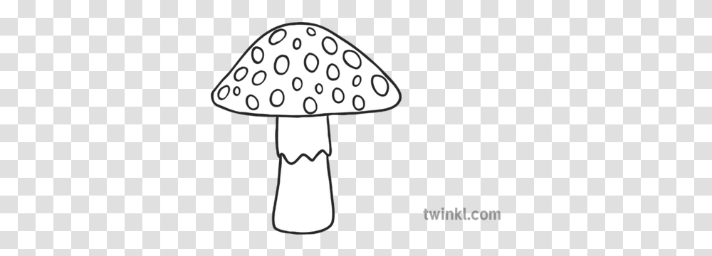 Toadstool Mushroom Fungus Plant Ks1 Chickpeas Black And White, Agaric, Cross, Symbol, Amanita Transparent Png