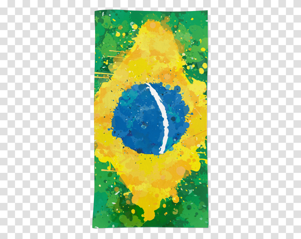 Toalha Bandeira Do Brasil De Incantiana Toalha Bandeira Do Brasil, Modern Art, Canvas, Painting Transparent Png
