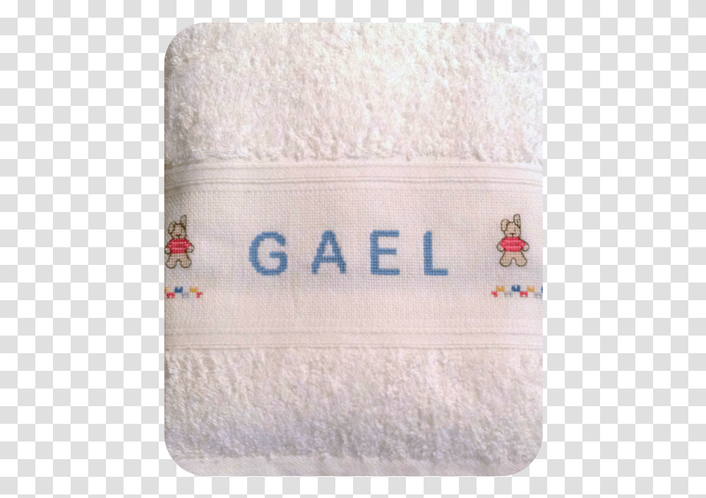 Toalla Plegada1 Gael En Punto De Cruz, Bath Towel, Rug Transparent Png