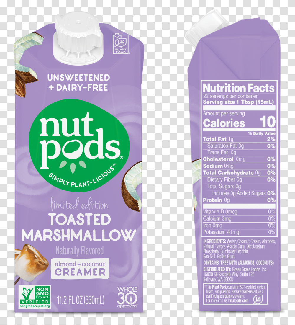 Toasted Marshmallow Nutpods Creamer Pumpkin Spice, Clothing, Bird, Flyer, Beverage Transparent Png