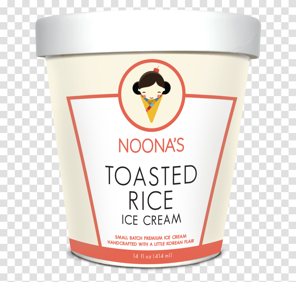 Toastedricephotofront Noona Ice Cream, Sunscreen, Cosmetics, Bottle, Label Transparent Png