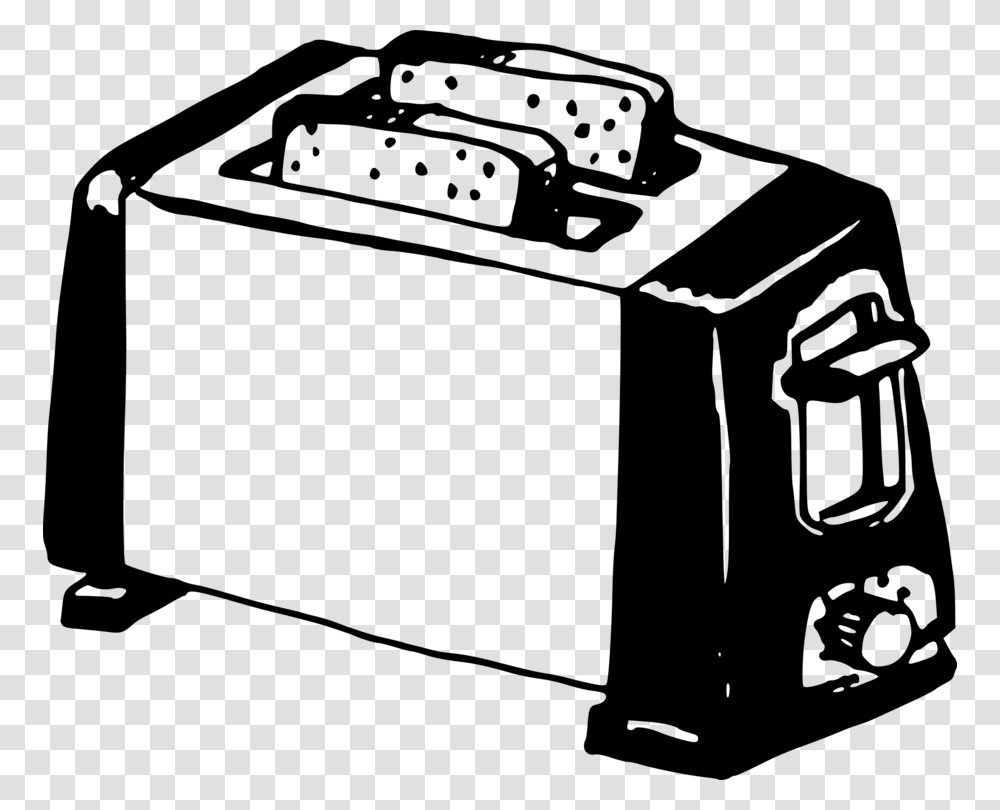 Toaster Oven Cooking Ranges Black And White Kitchen Free, Gray, World Of Warcraft Transparent Png