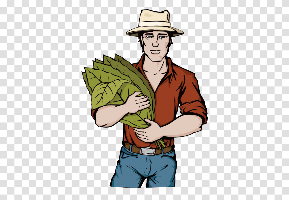 Tobacco Farmer Mint Hill Nc Tobacco Farmer Clipart, Hat, Clothing, Apparel, Hug Transparent Png