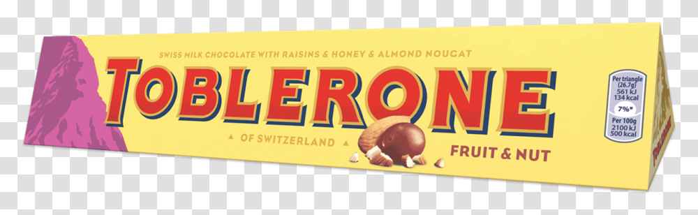 Toblerone Fruit Amp Nut 360g Toblerone Chocolate With Nuts, Food, Snack, Word Transparent Png