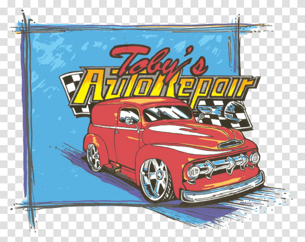 Toby S Auto Repair Classic Car, Vehicle, Transportation, Flyer, Poster Transparent Png