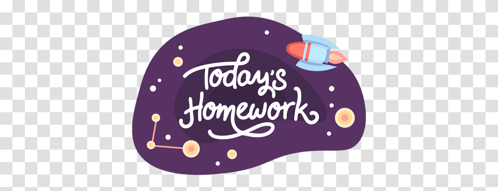 Today Homework Space Sticker Icon & Svg Calligraphy, Label, Text, Pillow, Cushion Transparent Png