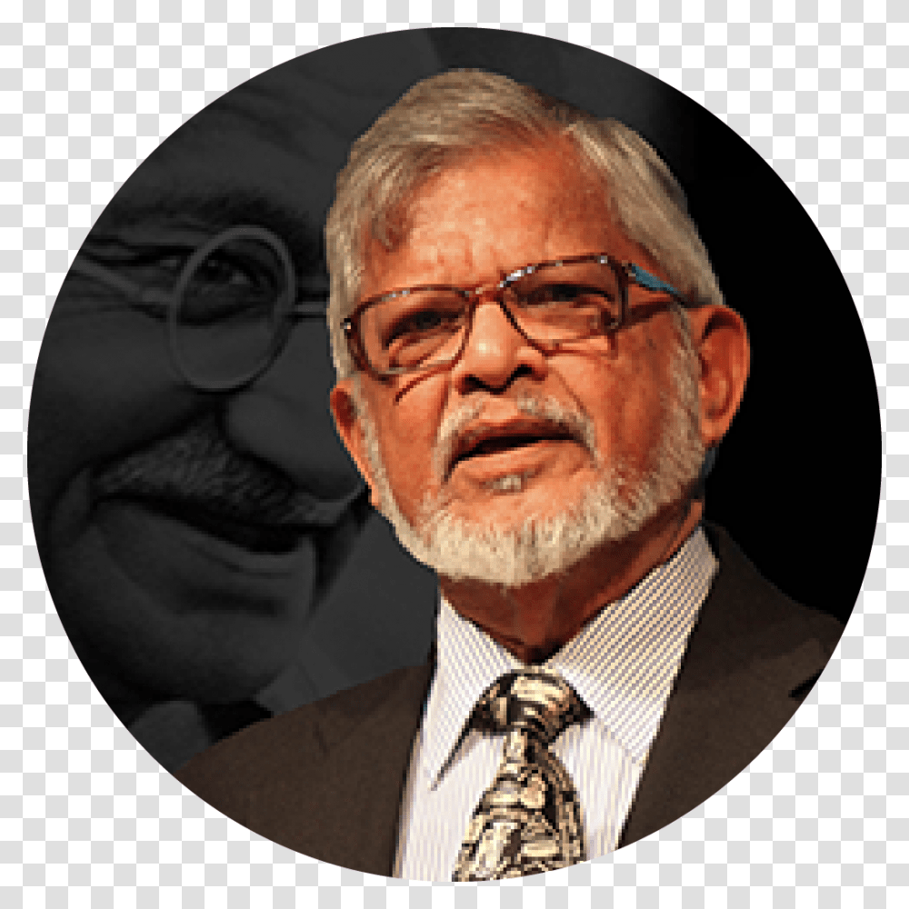Today We Express Anger Through Violence Arun Manilal Gandhi, Face, Person, Head, Tie Transparent Png