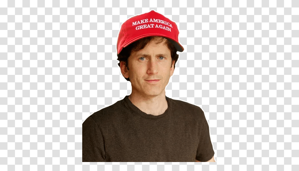 Todd Howard 2 Whatsapp Stickers Stickers Cloud Cricket Cap, Clothing, Apparel, Person, Human Transparent Png