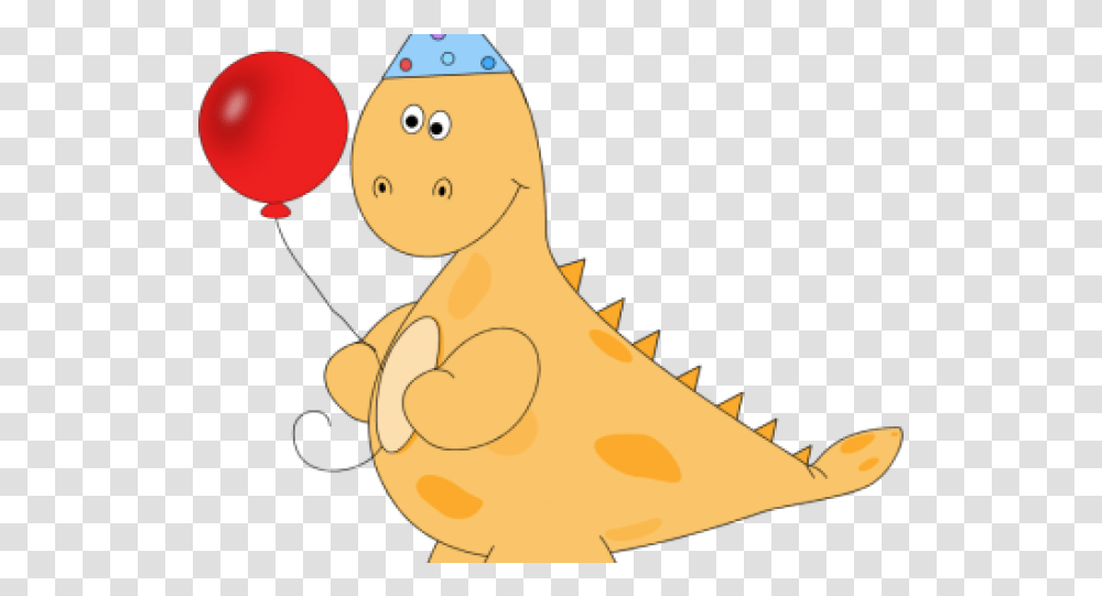 Toddler Party Cliparts Dinosaur With Birthday Hat Clipart, Animal, Snowman, Outdoors, Nature Transparent Png