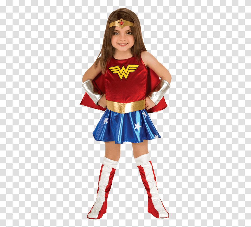 Toddler Wonder Woman Costume Wonder Woman Toddler Costume, Skirt, Person, Cape Transparent Png
