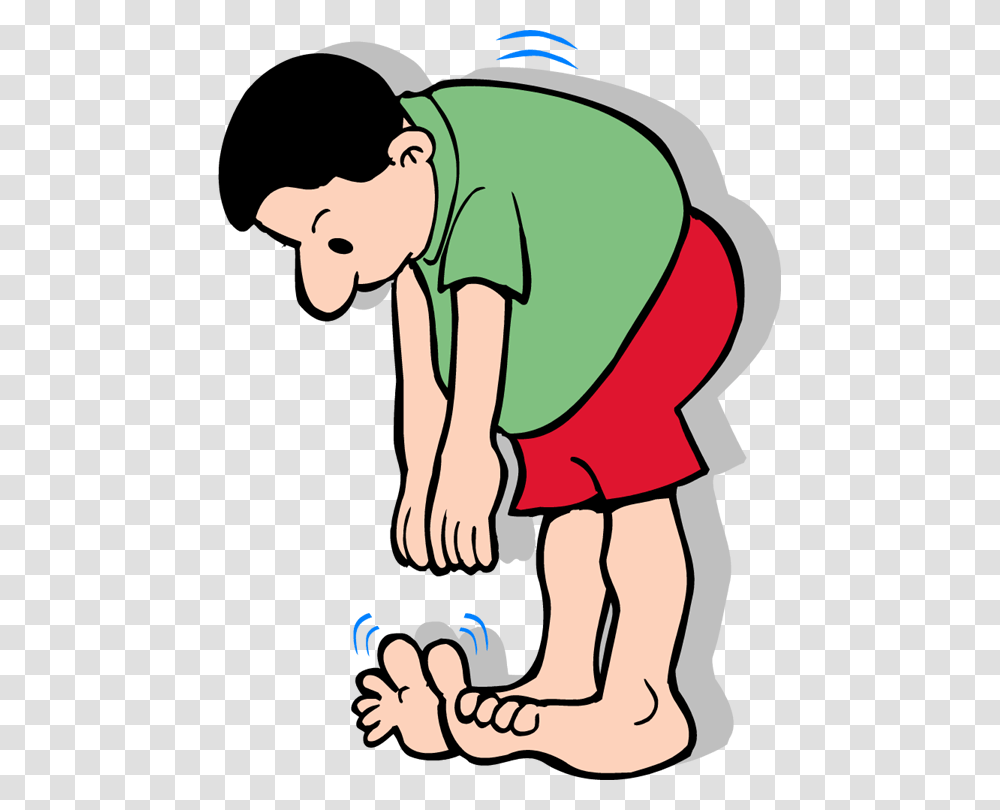 Toe Cartoon Cheerleading Clip Art Touch Your Toes Clipart, Kneeling, Hand Transparent Png