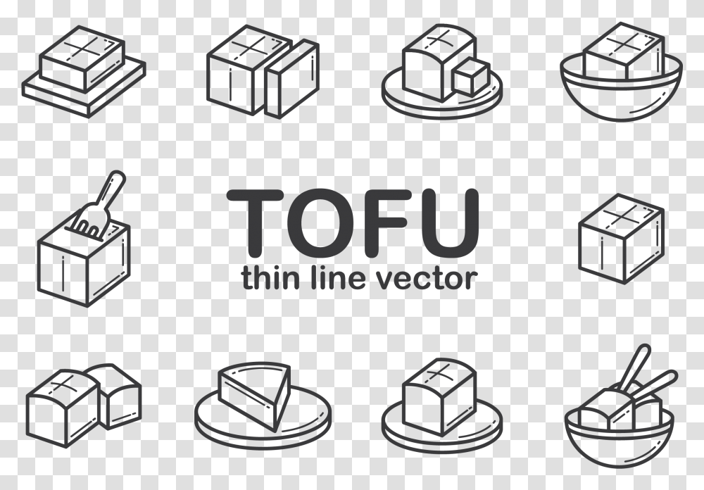 Tofu Icons Vector Tofu, Alphabet, Number Transparent Png