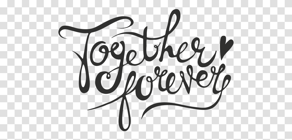 Together Forever Word Art Together Forever, Handwriting, Label, Calligraphy Transparent Png