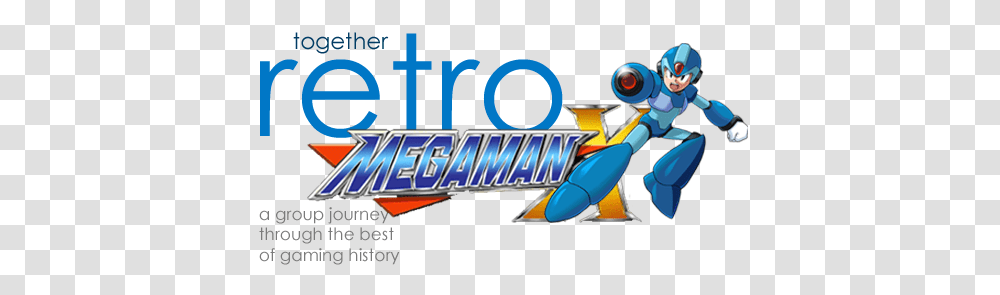 Together Retro Game Club Mega Man X, Flyer, Advertisement, Person, Machine Transparent Png