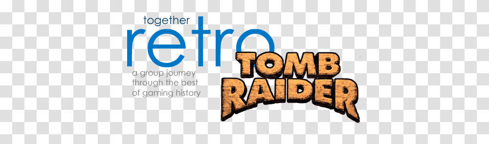 Together Retro Game Club Tomb Raider, Alphabet, Logo Transparent Png