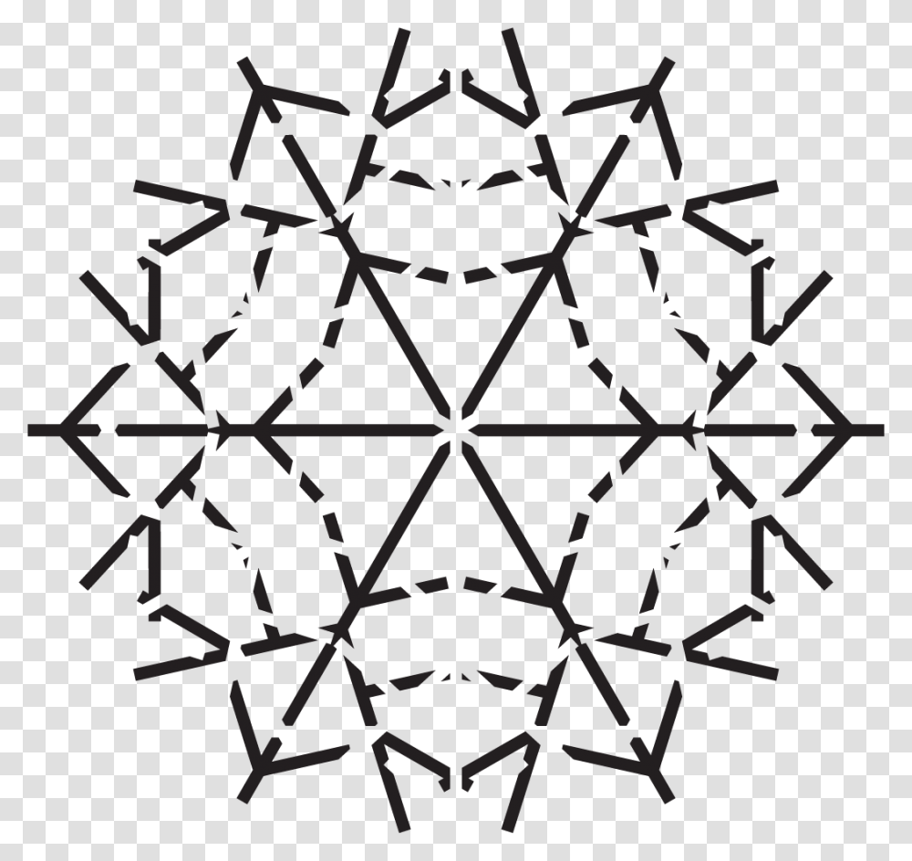 Toile D Araigne Symbole, Snowflake, Pattern, Stencil, Ornament Transparent Png