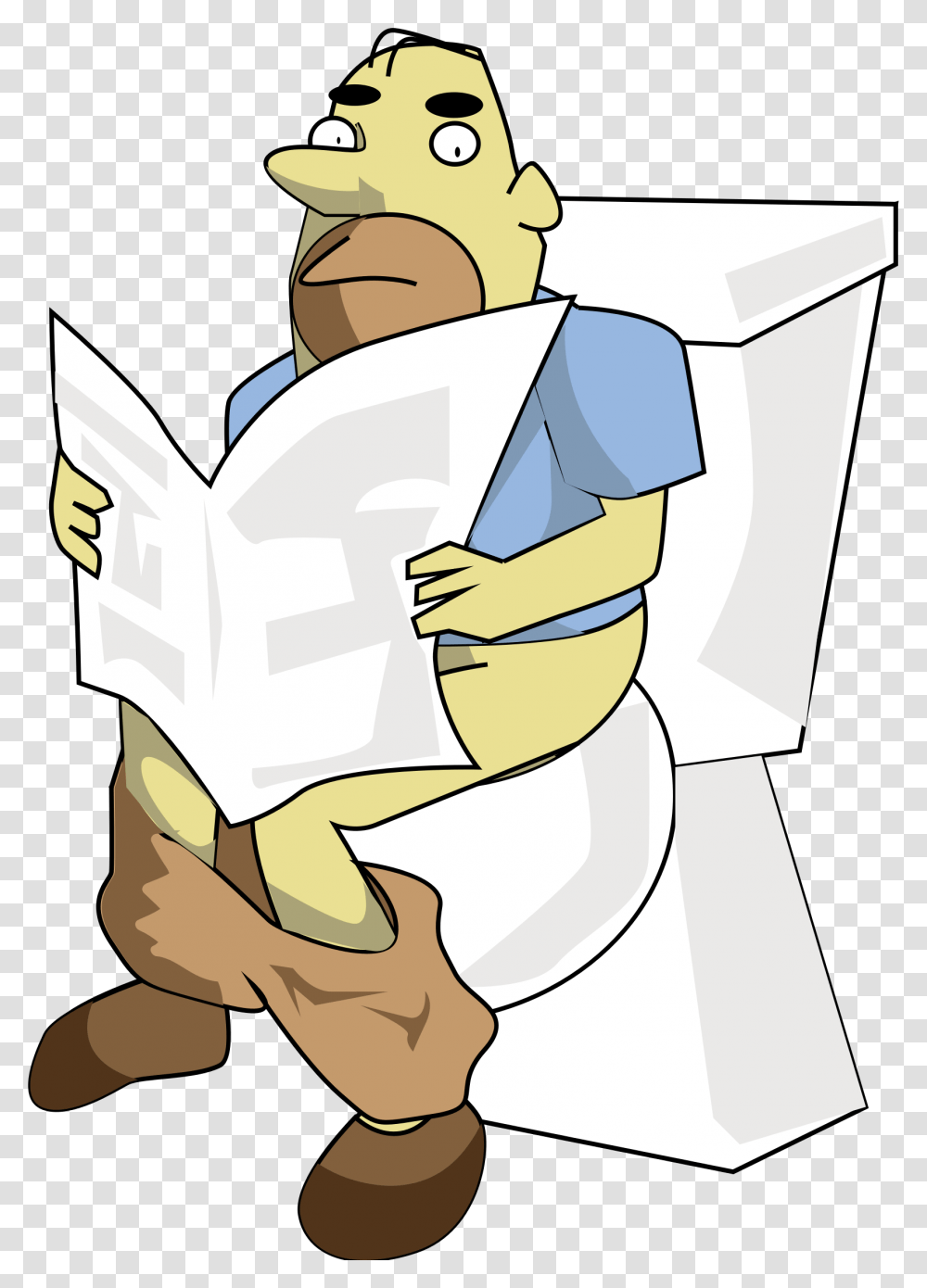 Toilet Cartoon, Reading, Hug Transparent Png