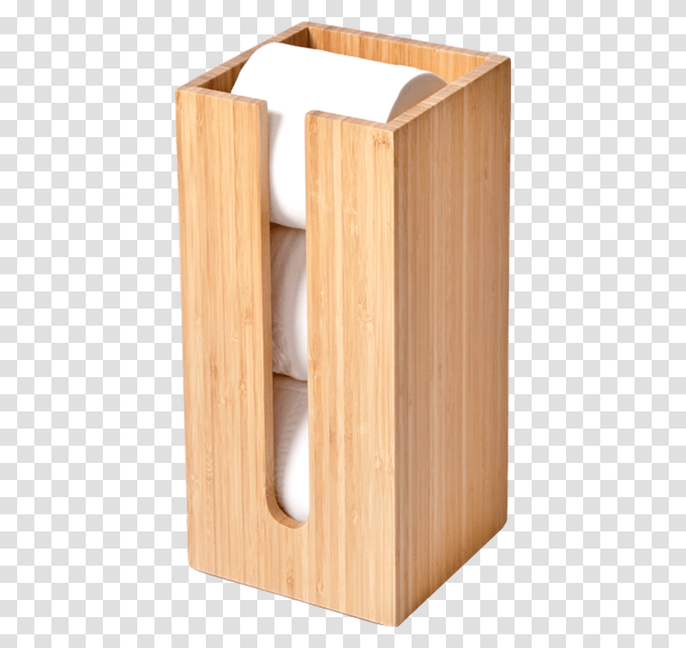 Toilet Roll Box In Bamboo Plywood, Tabletop, Furniture, Door, Hardwood Transparent Png