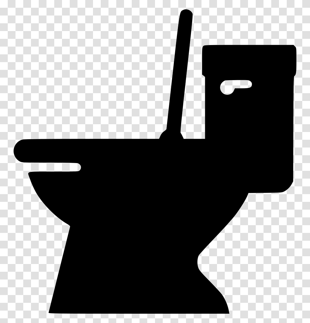 Toilet, Silhouette, Shovel, Tool, Stencil Transparent Png