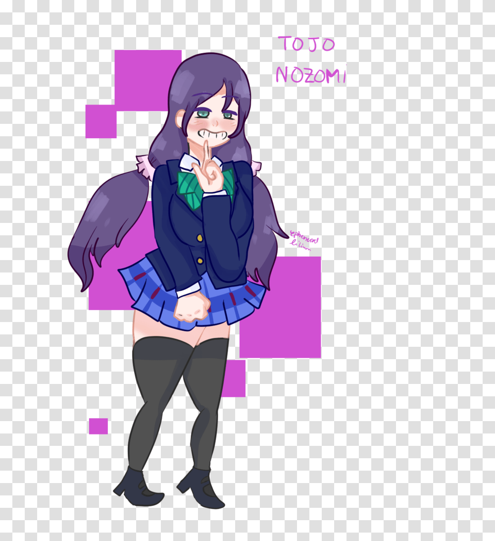 Tojo Nozomi, Comics, Book, Manga, Person Transparent Png