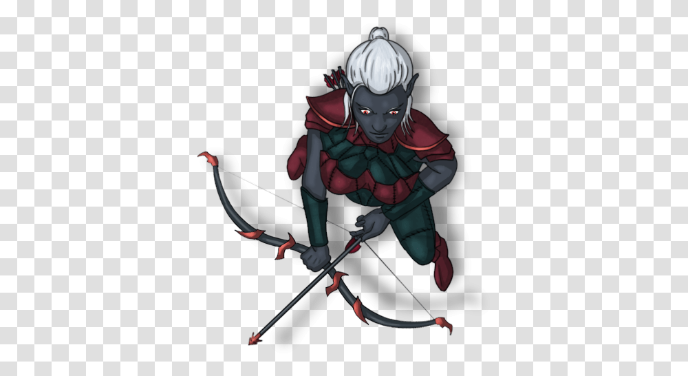 Token Background Demon, Bow, Person, Human, Archery Transparent Png