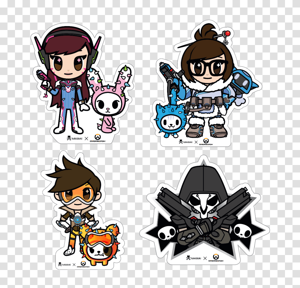 Tokidoki X Overwatch Stickers, Person, Human, Label Transparent Png
