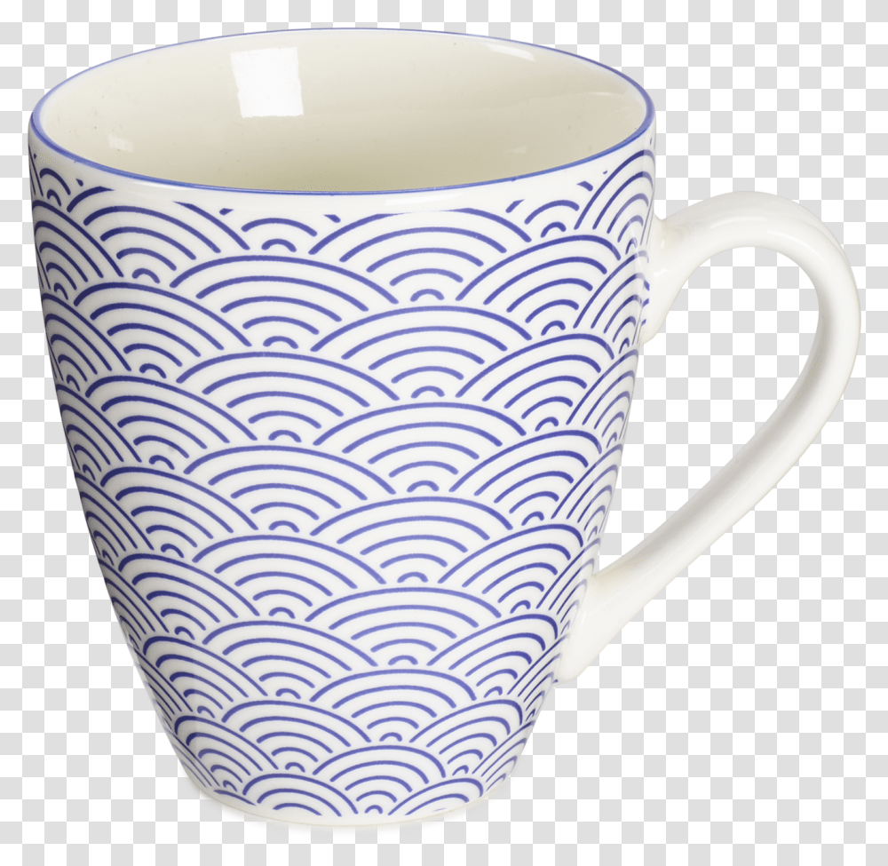 Tokyo Design Studio Nippon Blue Waves Mug Download, Coffee Cup, Rug Transparent Png