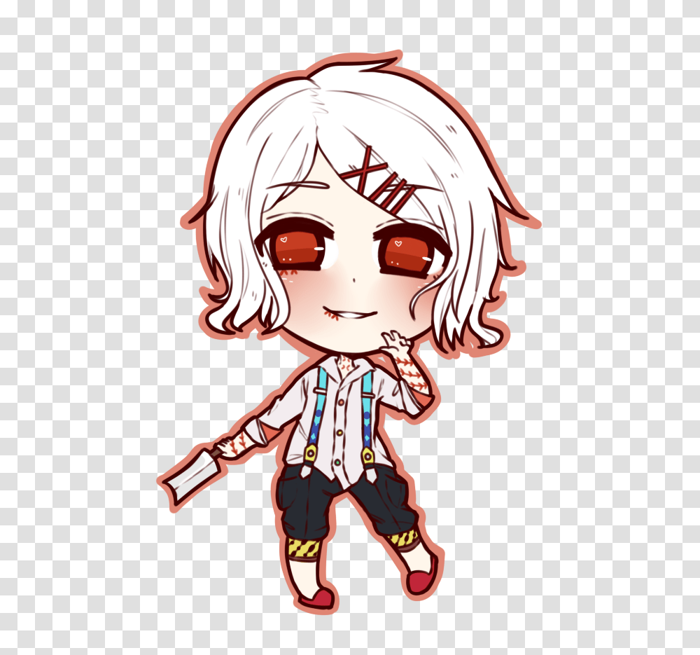 Tokyo Ghoul Chibi Image, Helmet, Apparel, Person Transparent Png