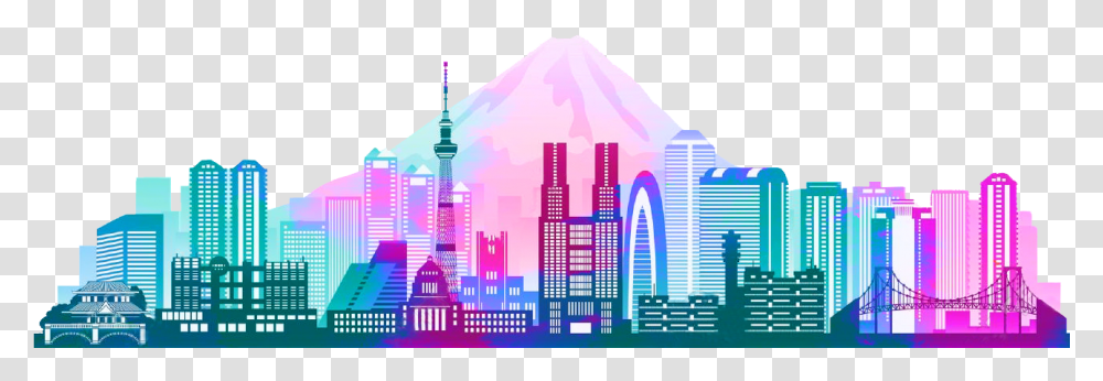 Tokyo Skyline Tokyo, Urban, City, Building, Town Transparent Png