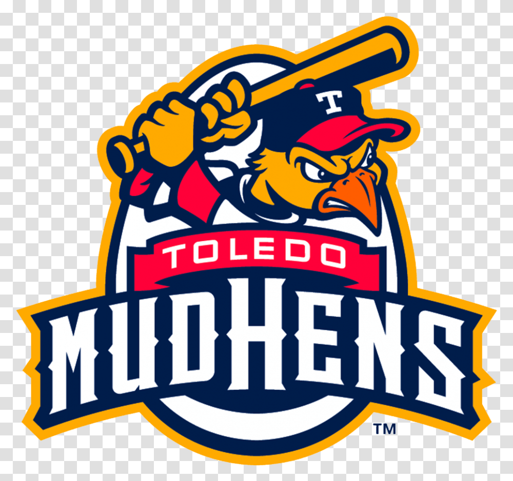 Toledo Mud Hens Logo And Symbol Meaning History Logo Baseball The Toledo Mud Hens, Crowd, Label, Text, Amusement Park Transparent Png