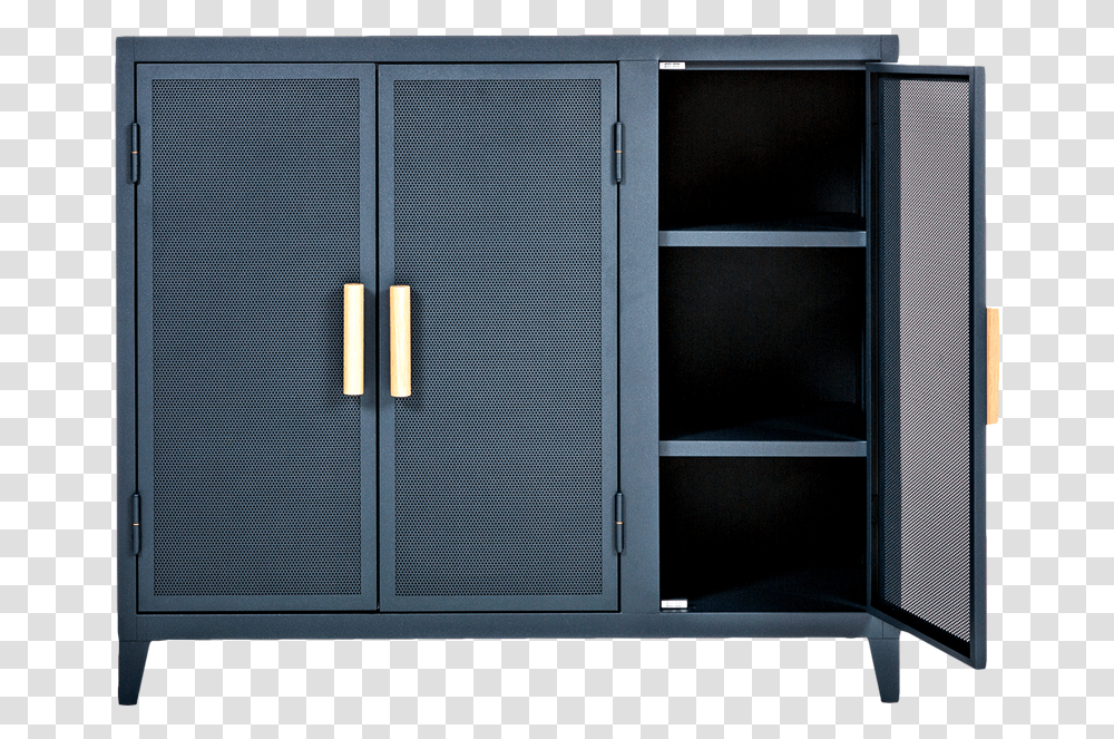 Tolix Perforated Double Door B3 Cabinet, Furniture, Cupboard, Closet, Sideboard Transparent Png