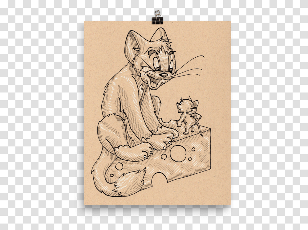 Tom And Jerry Art Print Sitting, Mammal, Animal, Pet, Fox Transparent Png