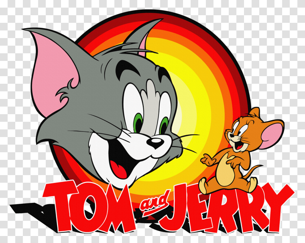 Tom And Jerry Cartoon Logo Image Tom Jerry Images, Poster, Advertisement, Label, Text Transparent Png