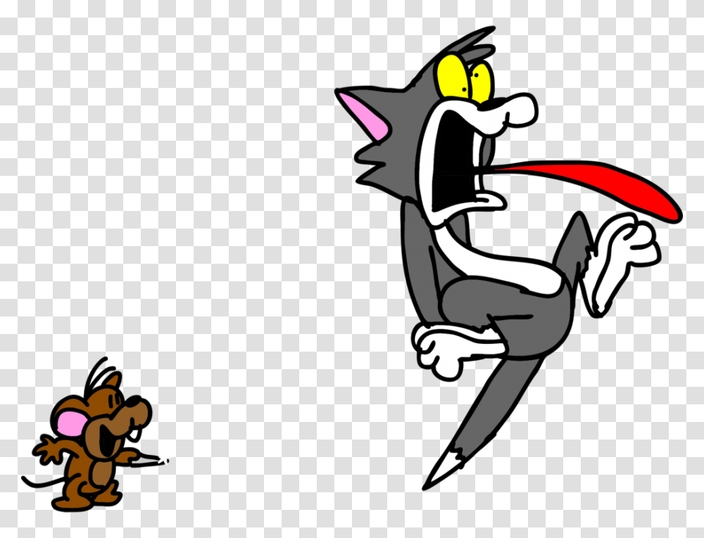 Tom And Jerry, Character, Stencil Transparent Png