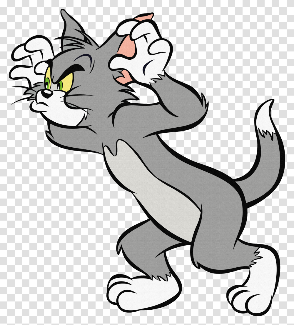 Tom And Jerry, Character, Mammal, Animal, Stencil Transparent Png