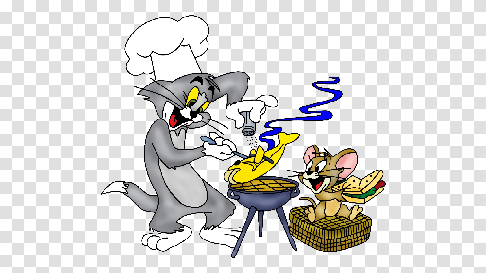 Tom And Jerry Clipart Chasing Tom And Jerry, Person, Human, Chef Transparent Png