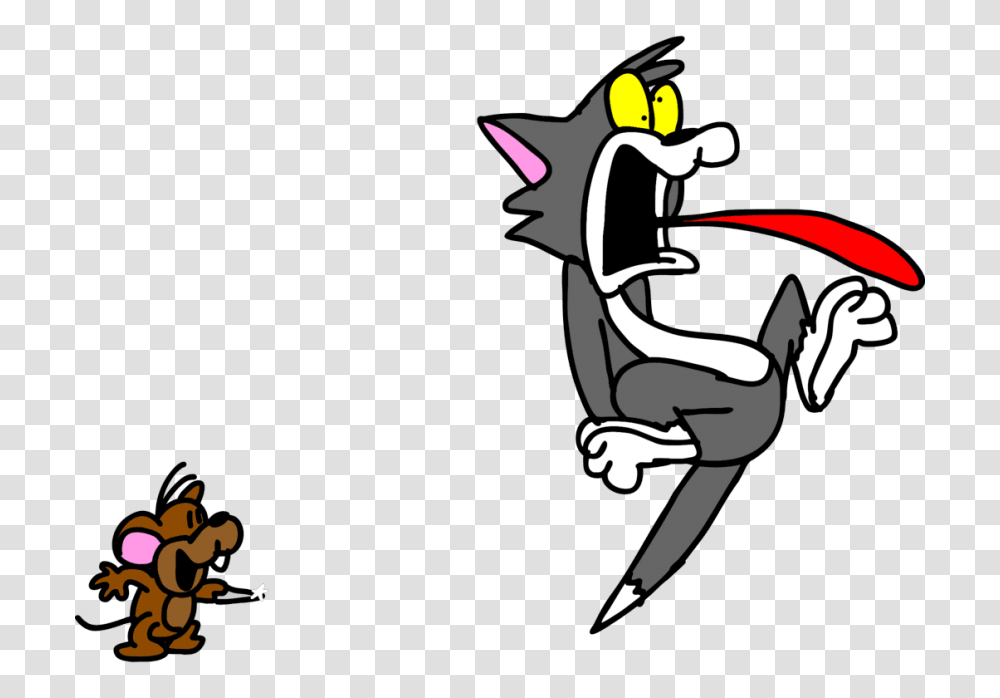 Tom And Jerry, Stencil Transparent Png