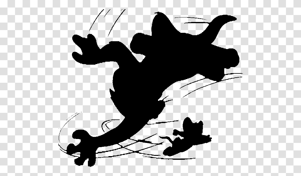 Tom And Jerry Silhouette, Gray, World Of Warcraft Transparent Png